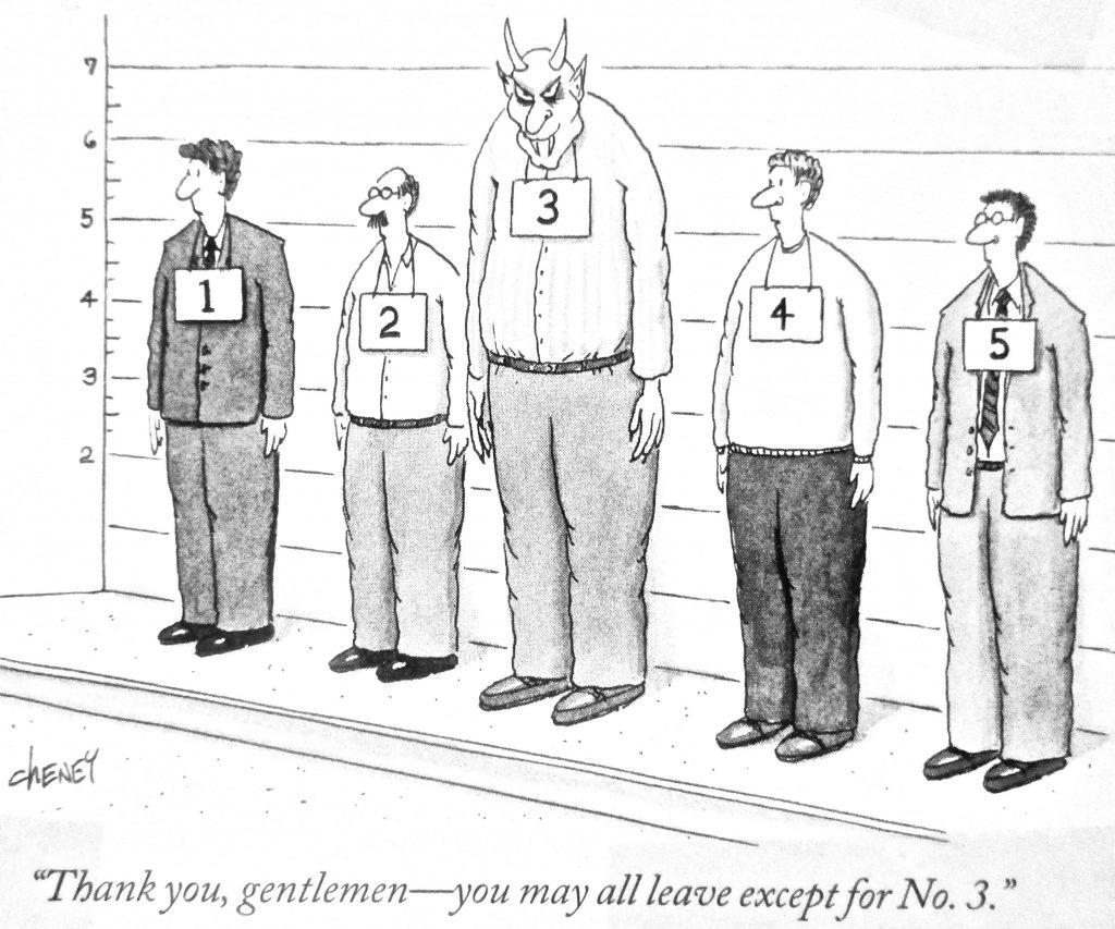 Cartoon The Devil Made Me Do It