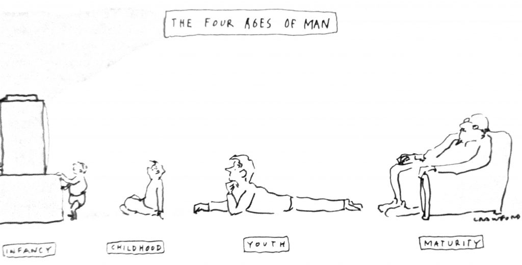 Cartoon The Four Eages Of Man