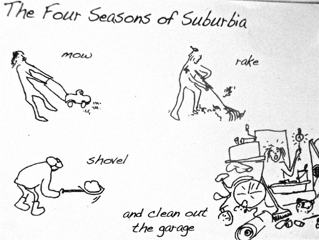 Cartoon The Four Seasons Of Suburbia 