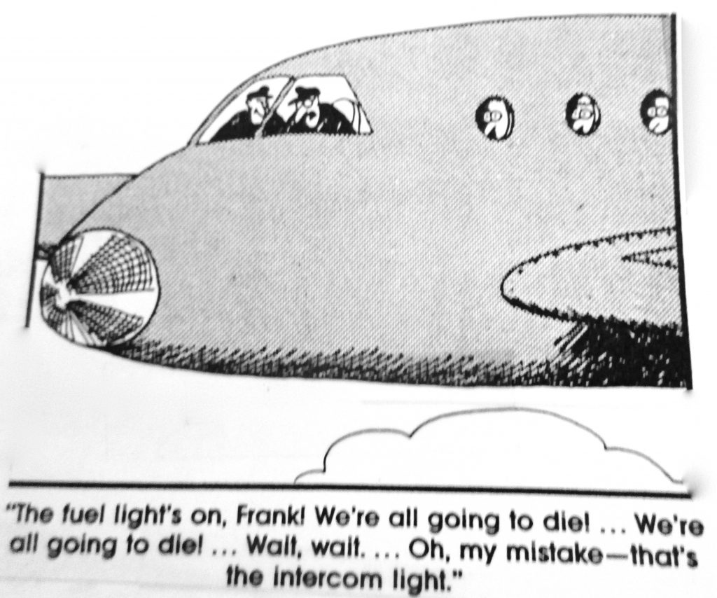 Cartoon The Fuel Lights On Frank