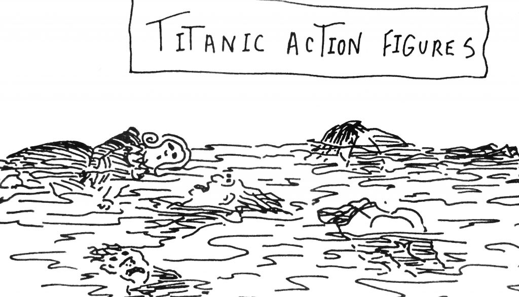 Cartoon Titanic Action Figuars