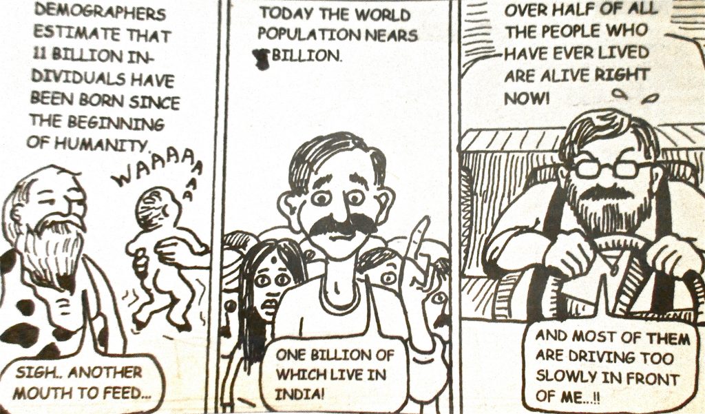 Cartoon Today The Word Population Nears Billion Over Half Of The People Who Have Ever In Lived