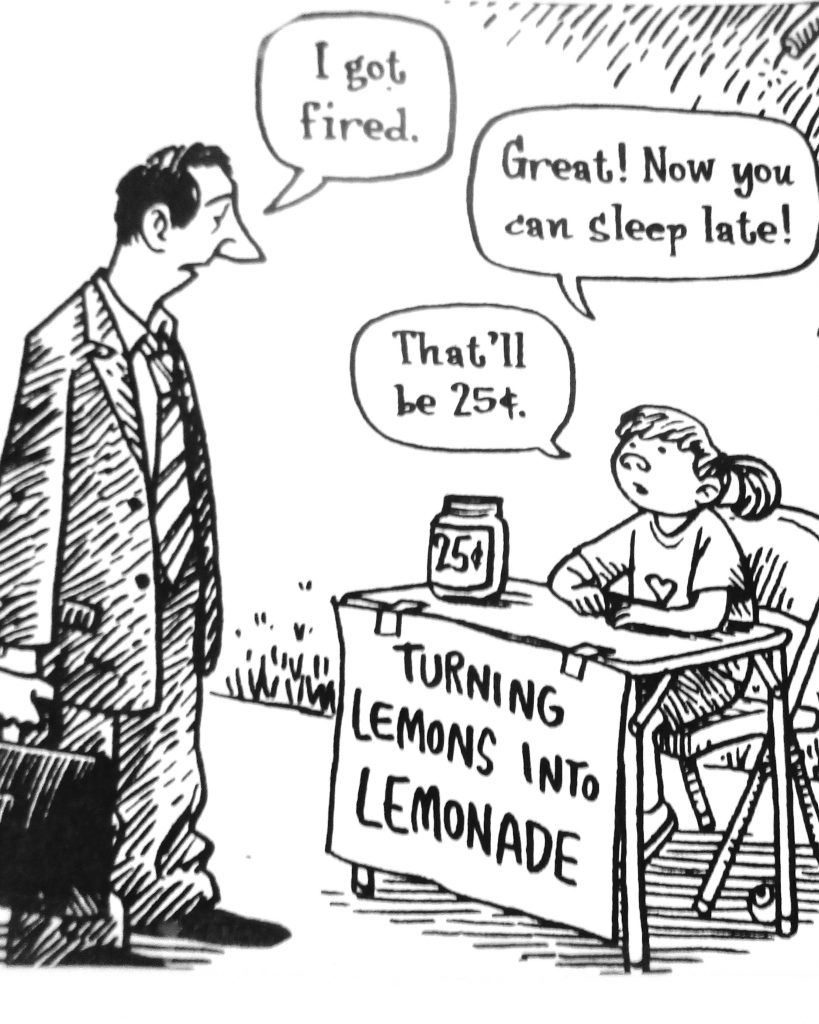 Cartoon Turning Lemons In To Lemonade
