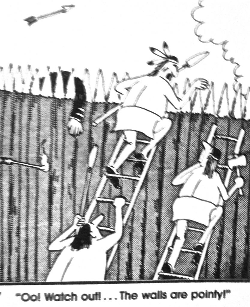 Cartoon Watch Out The Walls Are Pointy