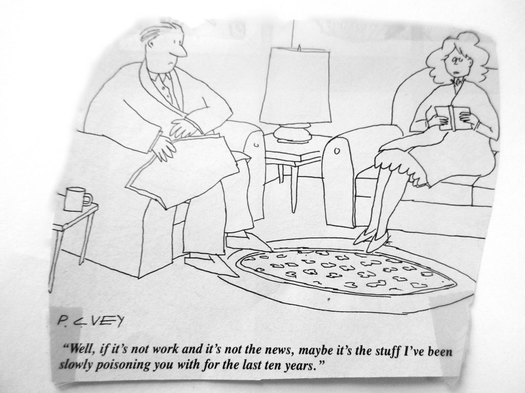 Cartoon Well If its Not Work And Its Not The News Maybe Its The Stuff