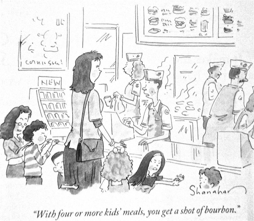 Cartoon With Four More Kids Meals You Get A Short Of Bourbon