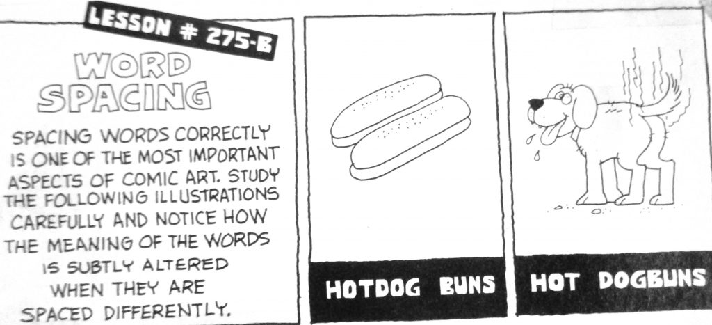 Cartoon Work Spacing