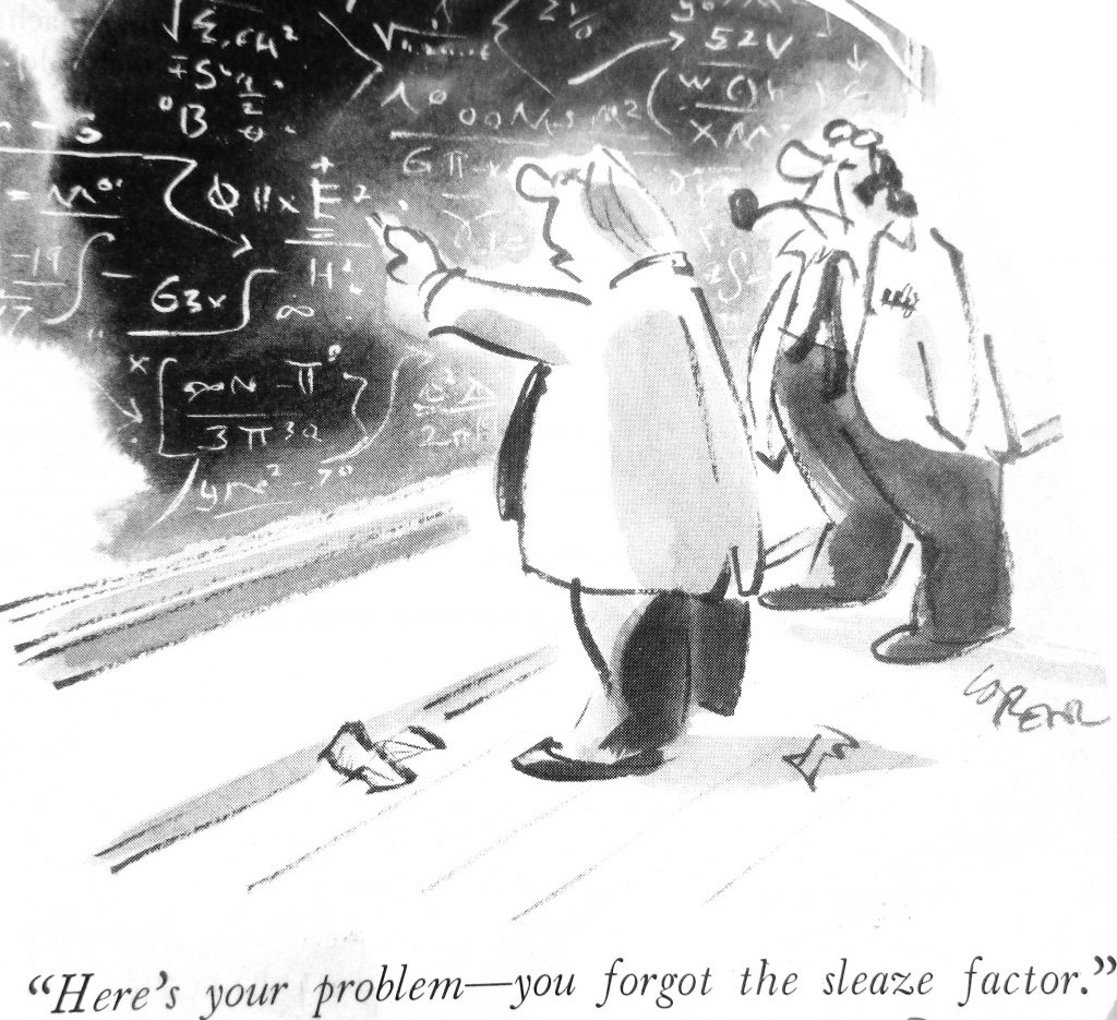 Cartoon Your Problem Your Forgot The Sleaze Factor