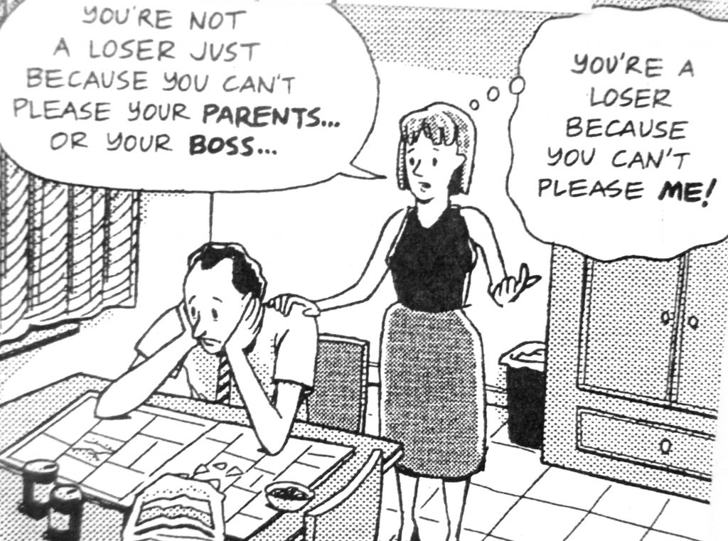 Cartoon Youre Not A loser Just Because A You Cant Please Your Parents orYour Boss