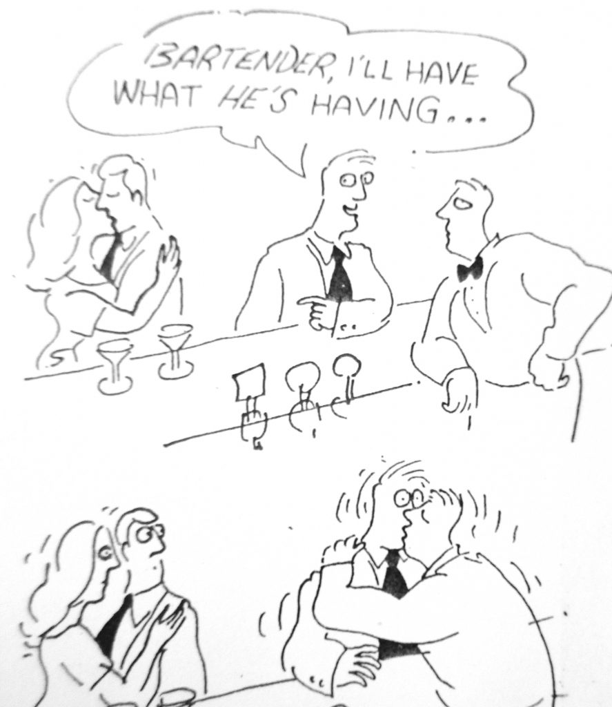 Cartoon bartenver Ill Have What Hes Having