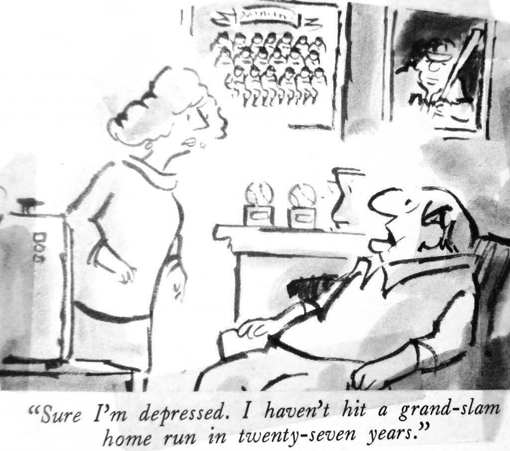 Cartoon sure i am depressed i havent hit a grand islam home in twenty Seven Years