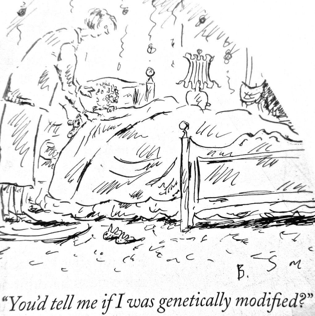 Cartoon tell me if i was genetically modified