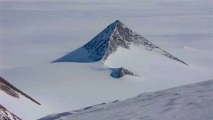 <h5>Pyramids In Antarctica</h5><p>Imagery showing a side view of what is believed to be a pyramid located in Antarctica.</p>