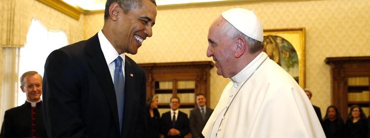 Penitent Pope with President Obama