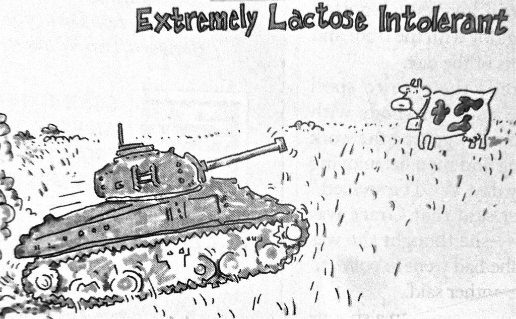 Cartoon Extremely Lactose Intolerant