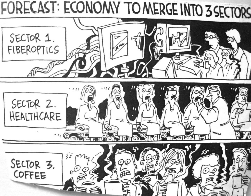 Cartoon Forecast Ecnomy To Merge In To 3 Second