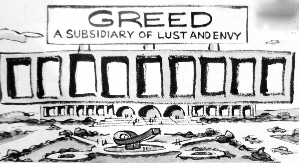 Cartoon Greed A Subsidiary Of Lust And Envy