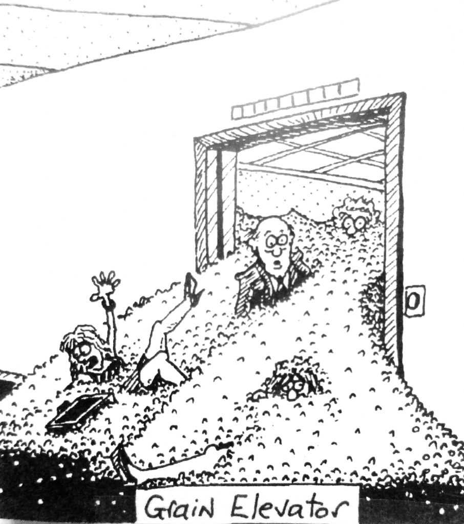 Cartoon Gtain Elevator