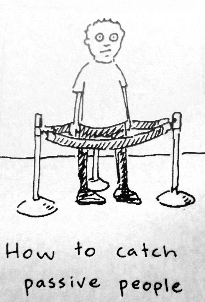 Cartoon How To Catch Passive People