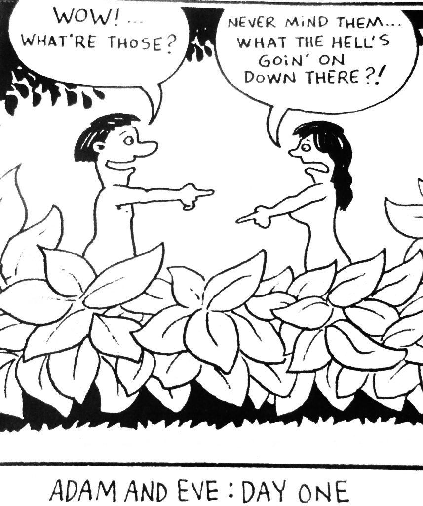 Cartoon - Adam and Eve: Day One - Antarctica Journal