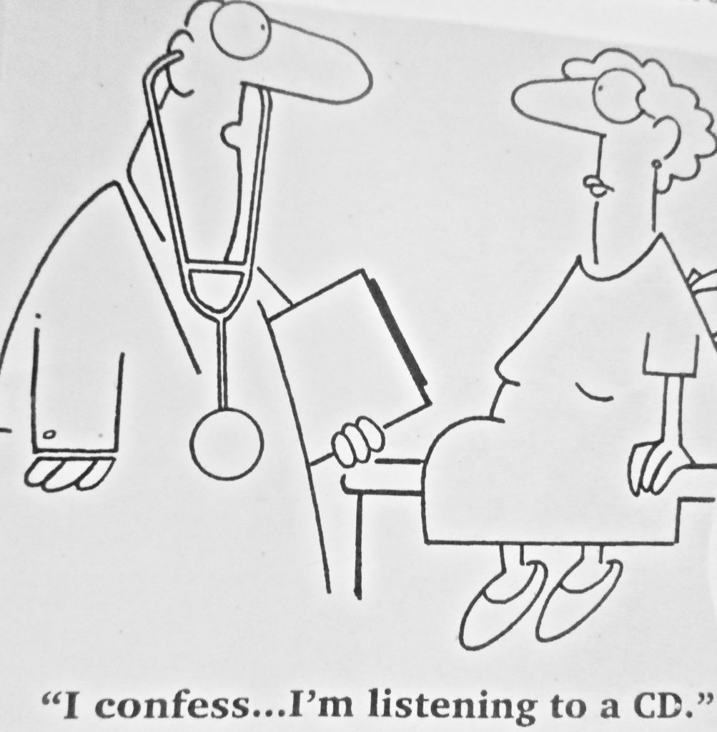 Cartoon I Confess Im Listening To A Cd