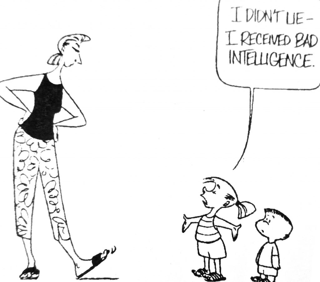 Cartoon I Didnt lie I Recemed pad Intelligence