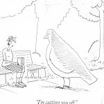 Cartoon – Feeding The Pigeons