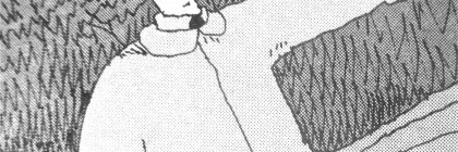 Cartoon character taking a selfie while wearing a raincoat and smiling, with a humorous caption about social media.