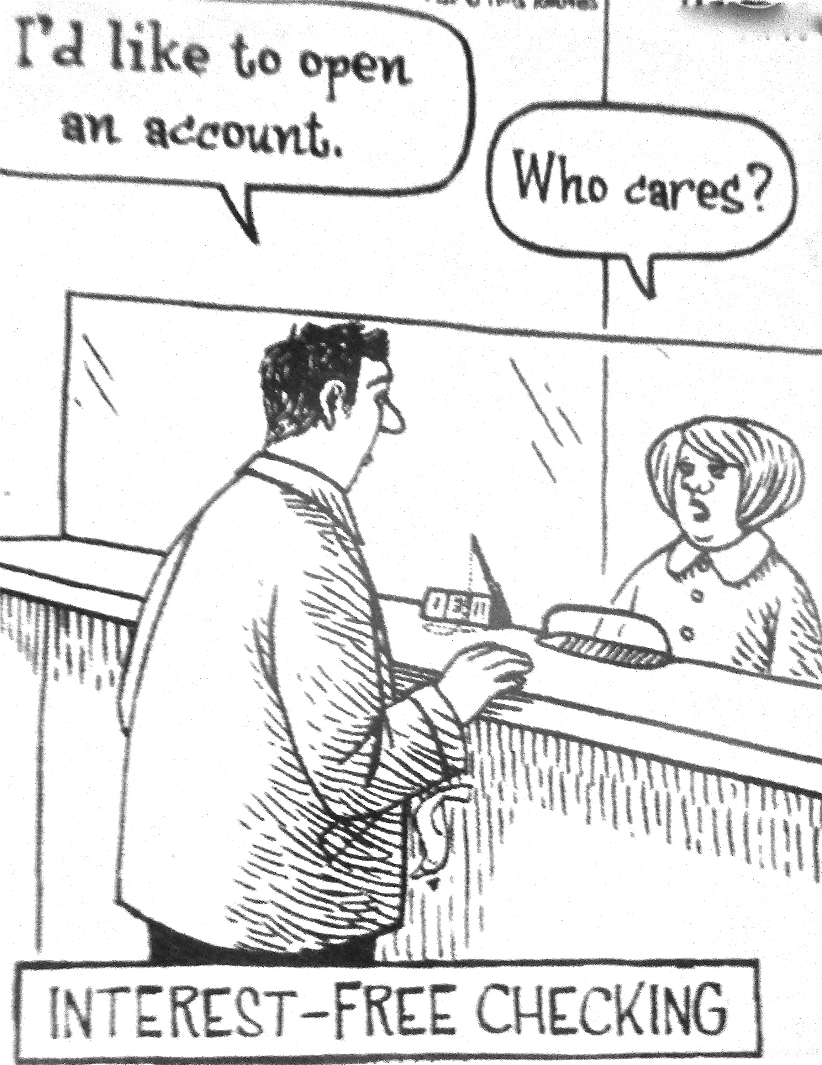 Cartoon - Interest Free Checking - Antarctica Journal Cartoon - Interest Free Checking - Antarctica Journal