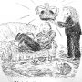 A cartoon illustration depicting a man sitting on a couch receiving a crown from another figure, with a cat nearby.