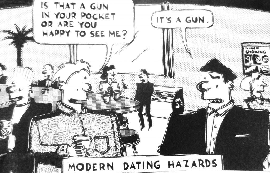 Cartoon Modern Dating Hazards