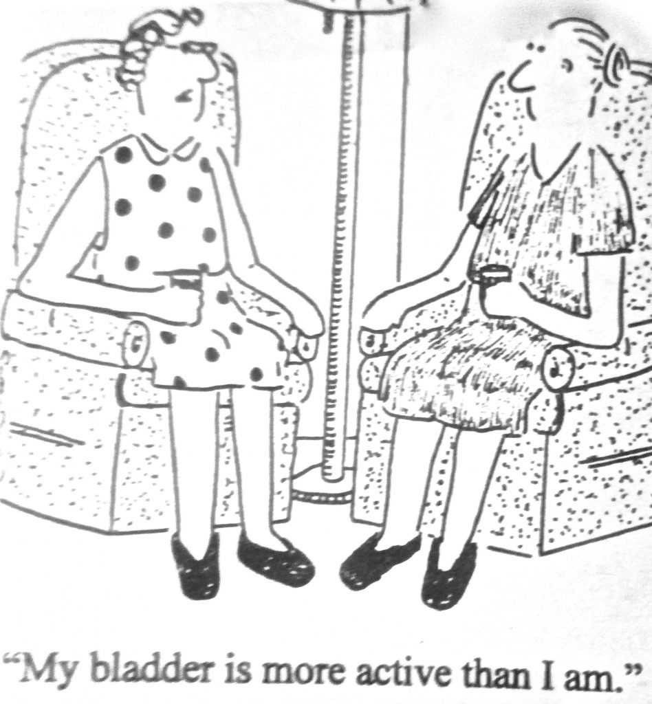 Cartoon My Bladder Is More Active Then I Am