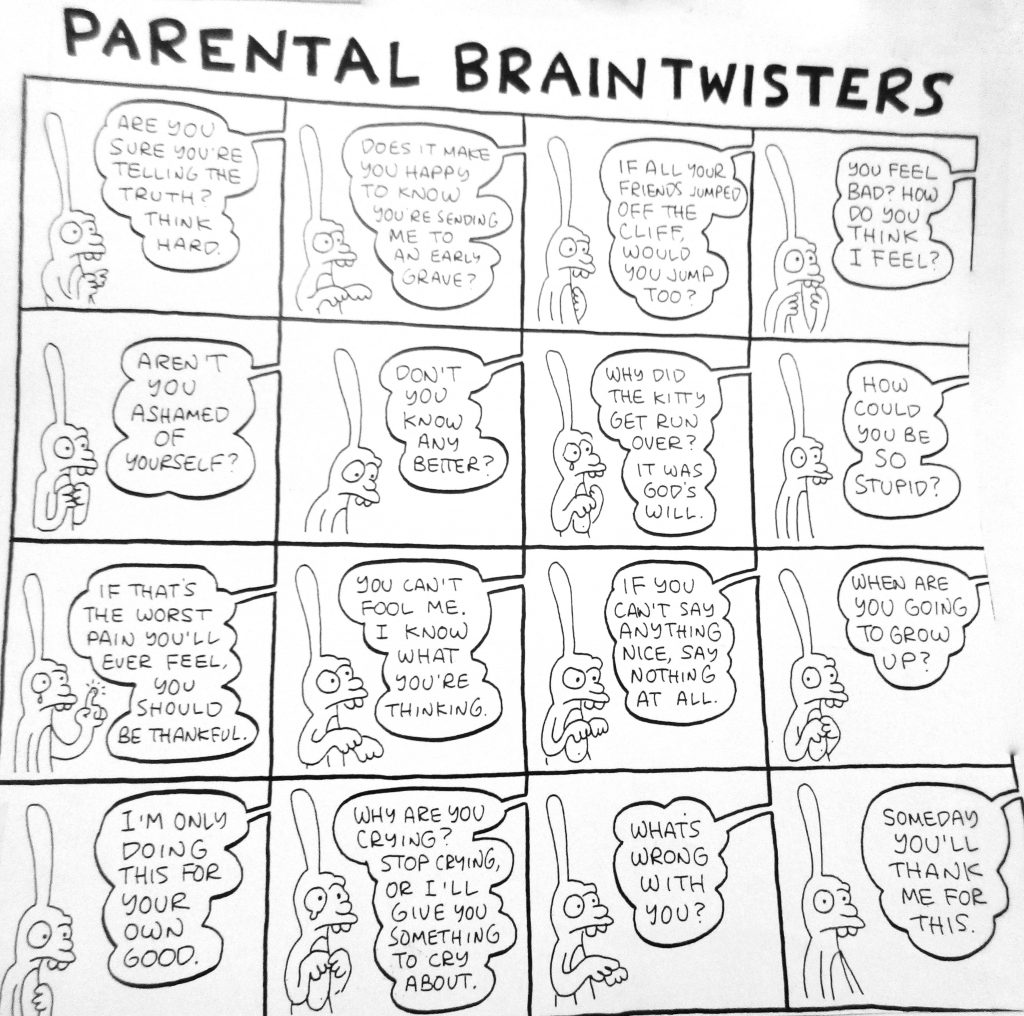 Cartoon Parental Brain Twisters