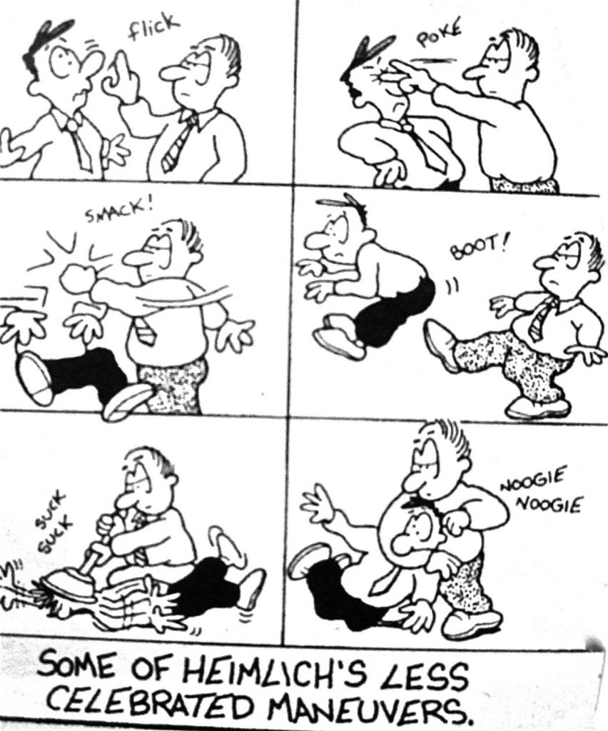 Cartoon Some Of Heimlichs Less Celebrated Maneuners