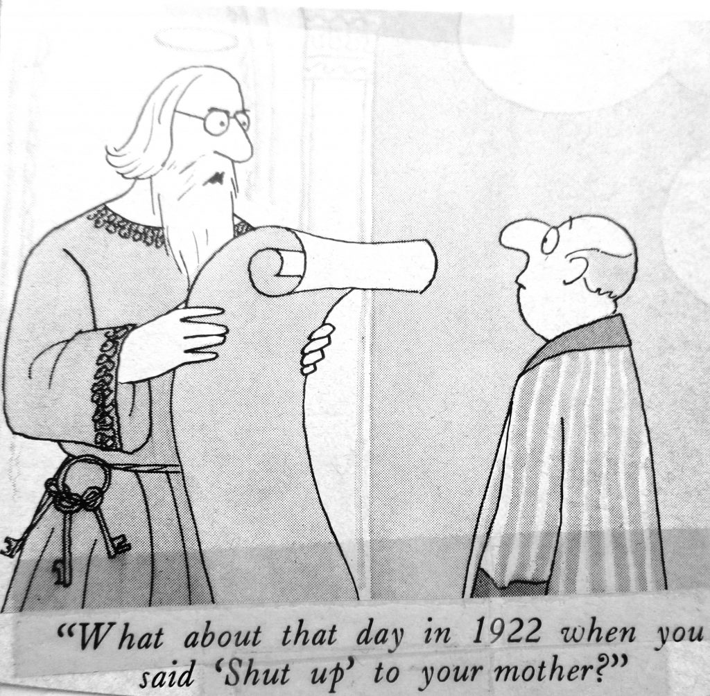 Cartoon What About That Day In 1922 When You Said Shut Up to Your Mother