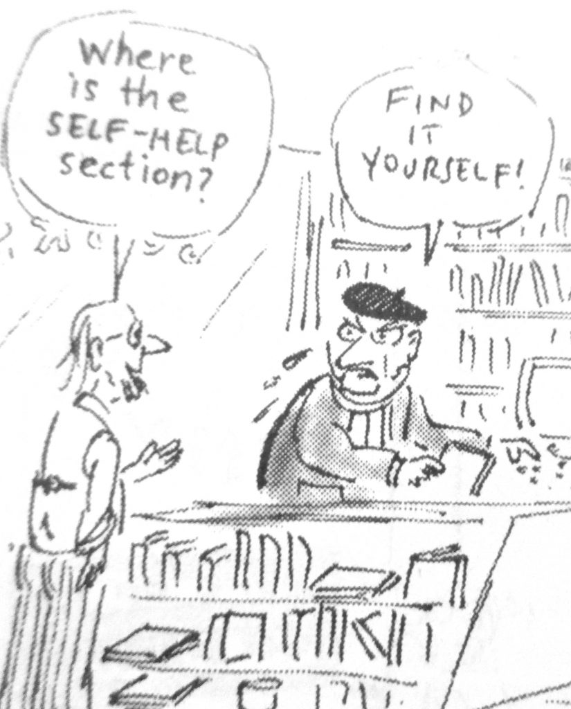 Cartoon Where Is The Self Help Section Find It Yourself