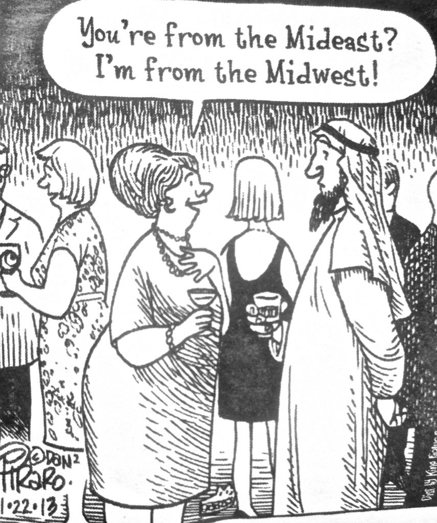 Cartoon YouRe From The Mideast Im From The Midwest