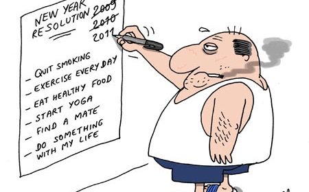 Cartoon - New Years Resolutions - Antarctica Journal
