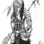 Warrior Art Sketch by Artcadius Curley 02