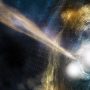 2 Neutron Stars Collide in a Far-Off Galaxy