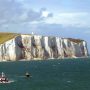 How were the white cliffs of Dover England formed