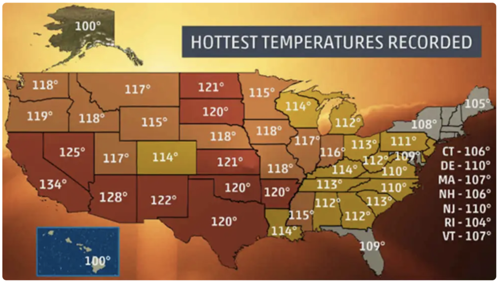Hottest Air Temperature US Map - Antarctica Journal News