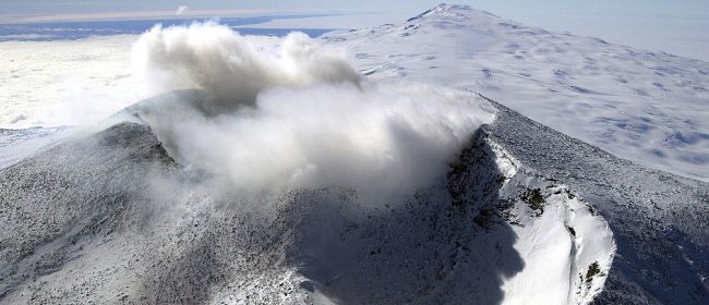 Active Volcano Discovered Under Glacier in Antarctica