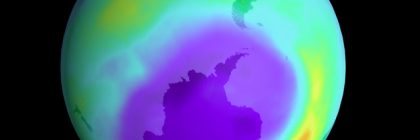 Ozone Hole Over Antarctica