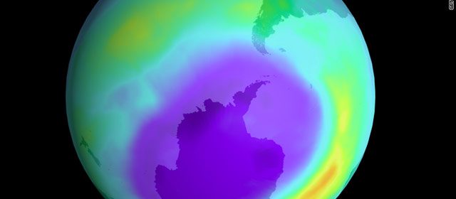 Ozone Hole Over Antarctica