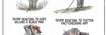 Trump Reacting