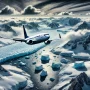 flying over Antarctica